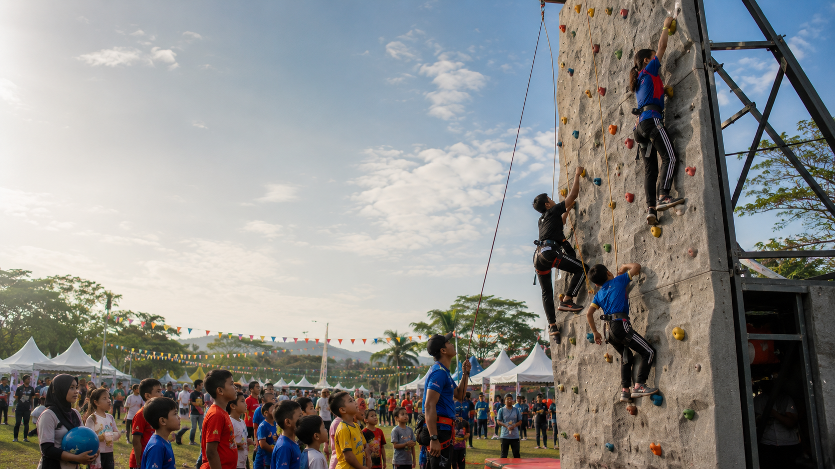 Suasana wall climbing CCCC2026